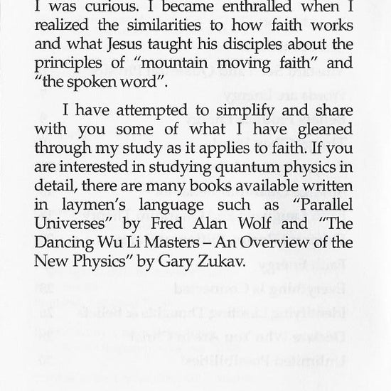 Annette Capps, Quantum Faith Book Intro
