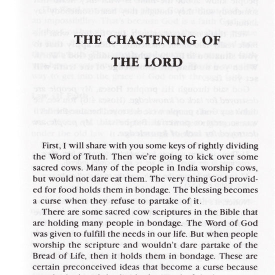 Charles Capps, Kicking over Sacred Cows pg 1 cappsministries.com