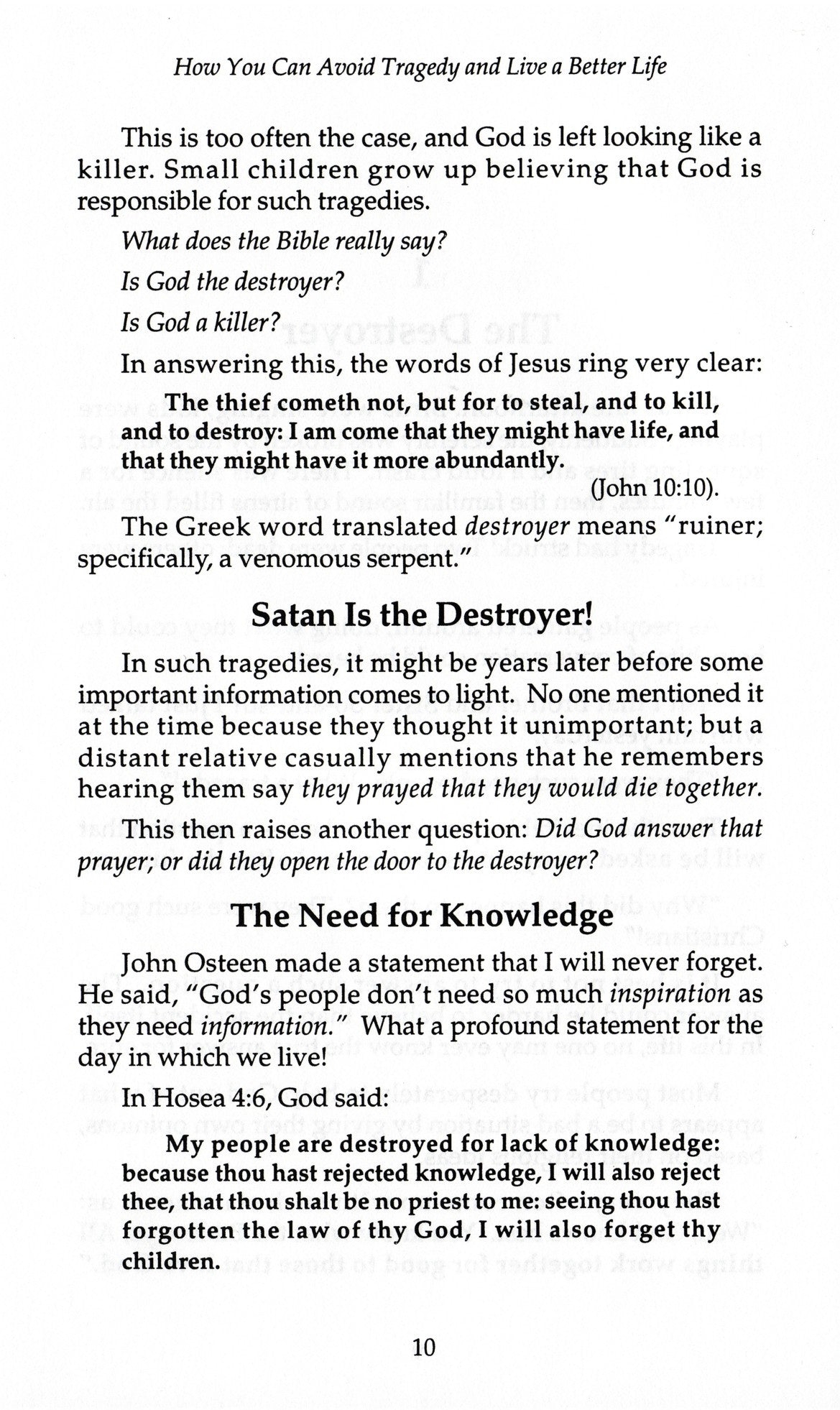 Charles Capps, How You Can Avoid Tragedy and Live a Better Life pg 10