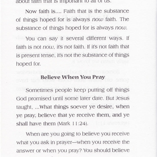 Charles Capps, Faith that Will Not Change Book pg 6