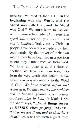 Charles Capps, The Tongue A Creative Force - pg 2