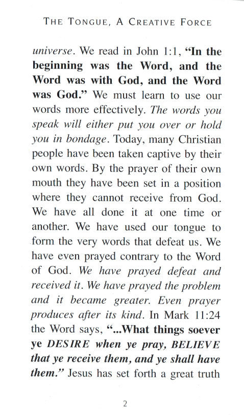 Charles Capps, The Tongue A Creative Force - pg 2