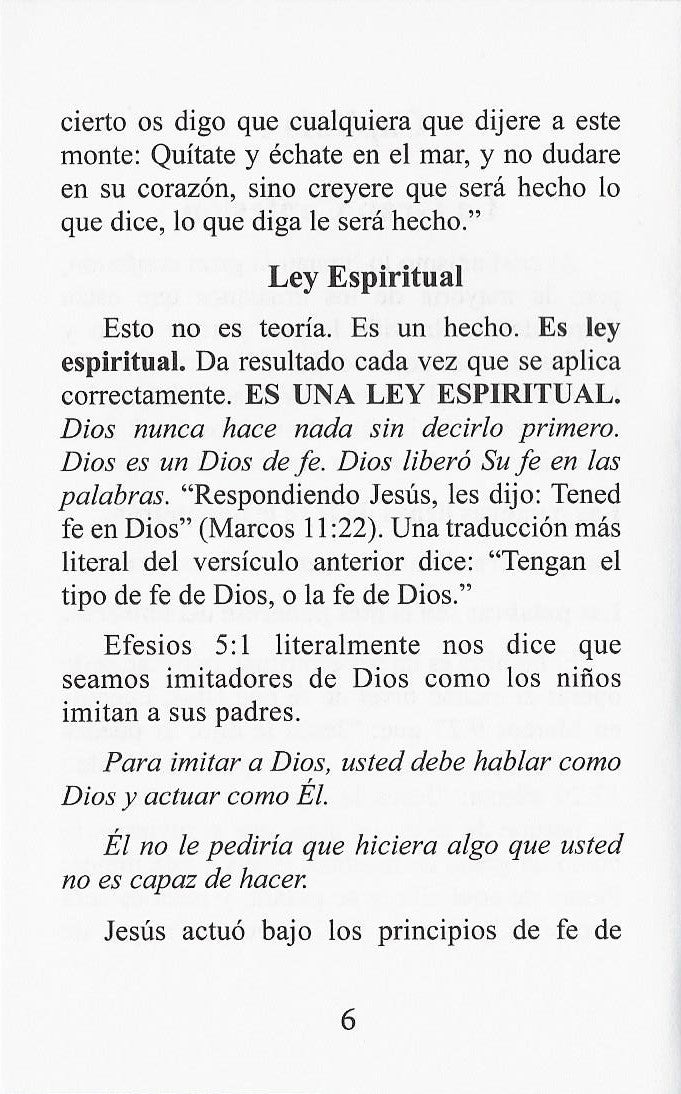 Charles Capps El Poder Creativo de Dios Obrara Para Usted page 6 cappsministries.com