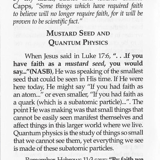 Annette Capps, Quantum Faith page 6