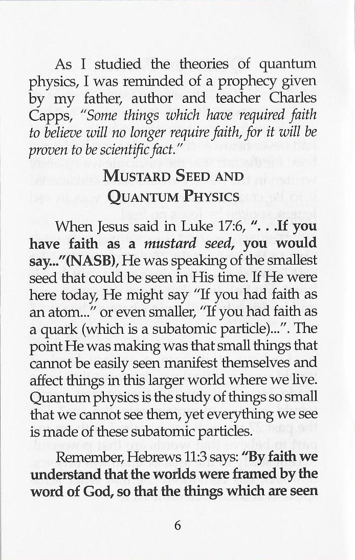 Annette Capps, Quantum Faith page 6