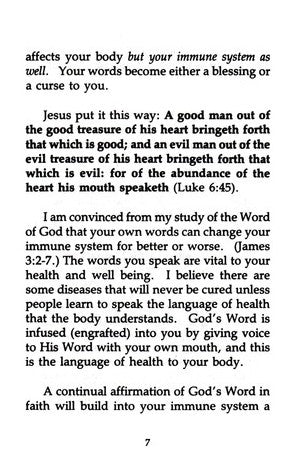 Charles Capps, God's Creative Power for Healing Book pg 7