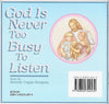 Beverly Capps, God Is Never Too Busy to Listen back cover cappsministries.com