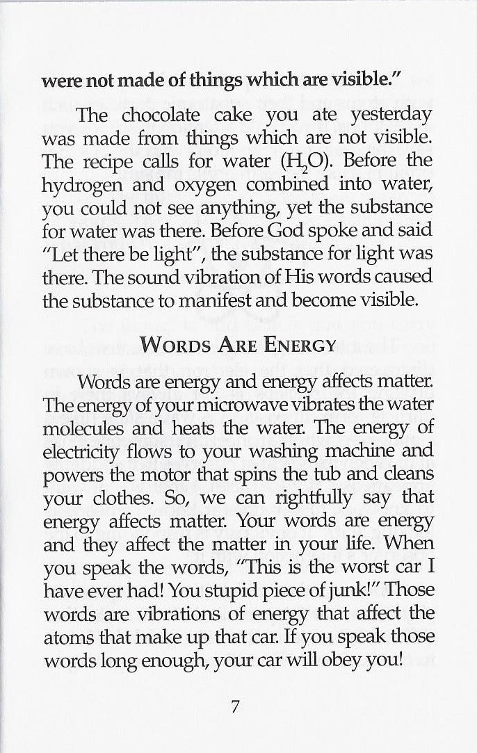 Annette Capps, Quantum Faith page 7