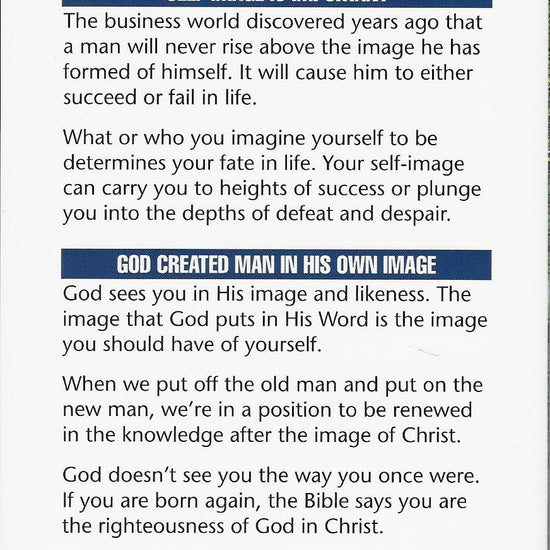 Charles Capps, God's Image of You back cover