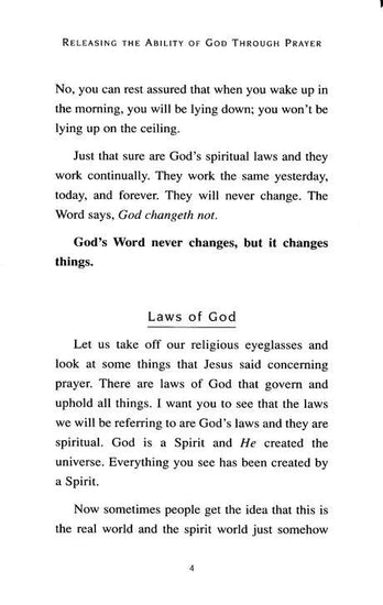 Charles Capps, Releasing the Power of God Through Prayer Page 4