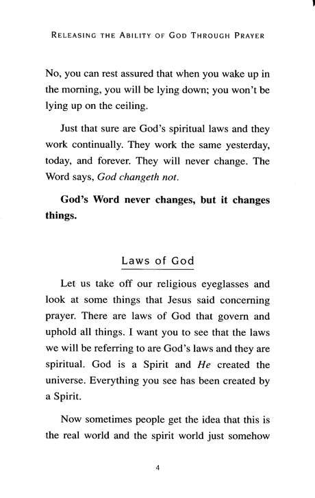 Charles Capps, Releasing the Power of God Through Prayer Page 4
