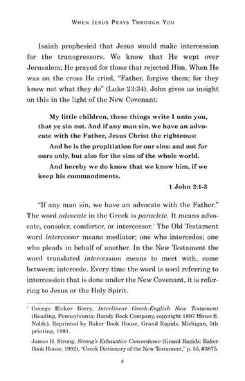 Charles Capps, When Jesus Prays Through You pg 4