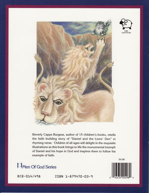 Beverly Capps, Daniel in the Lion's Den back cover