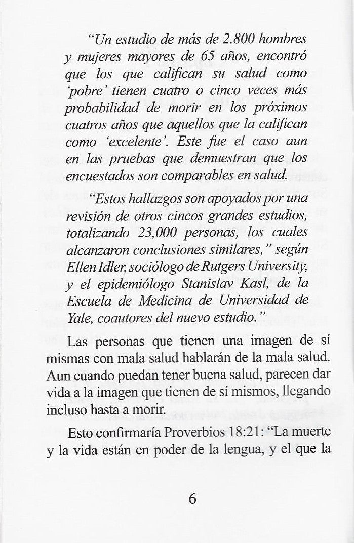 Charles Capps El Poder Creativo de Dios para la Sanidad Book Page 6 cappsministries.com