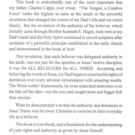 Charles Capps Authority in Three Worlds Foreword