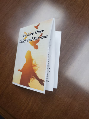 Capps Ministries Victory Over Grief Pamphlet Cover