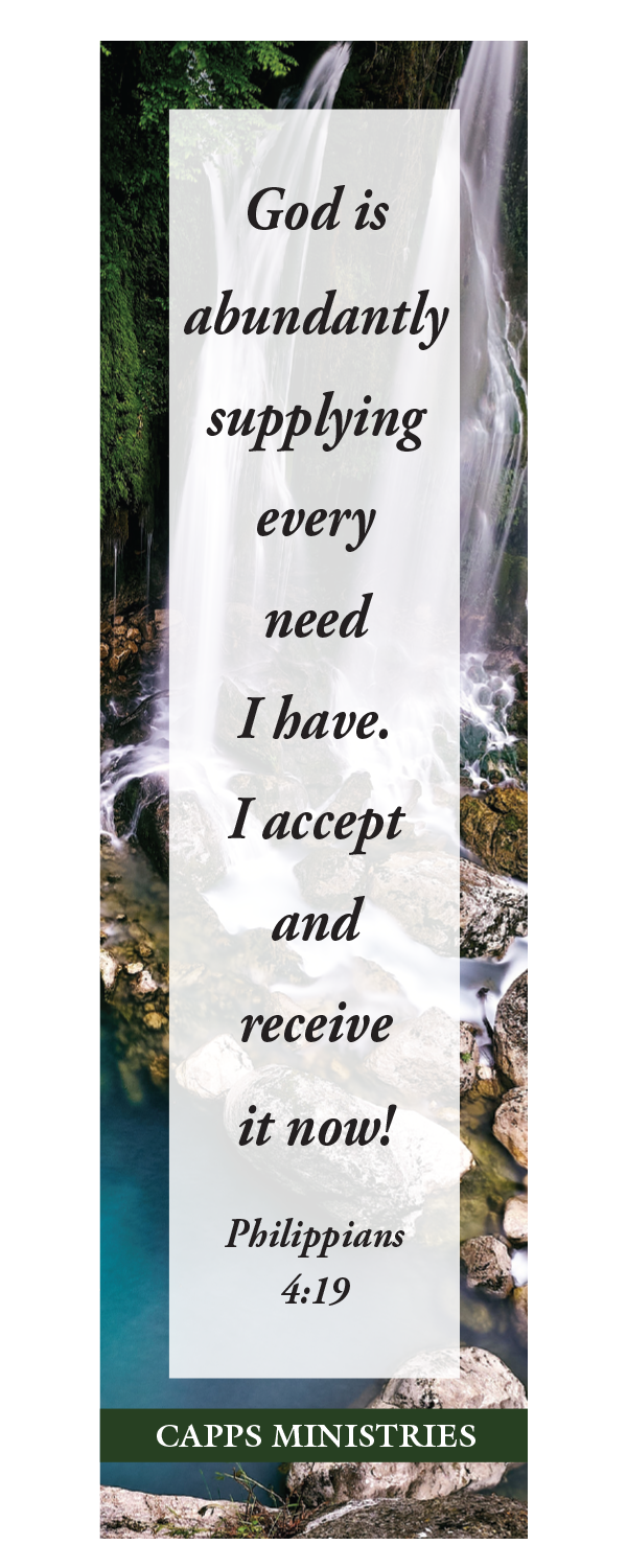 Capps Ministries Philippians 4:19 Bookmark