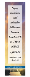 Capps Ministries Amazing Name Mark 16:17-18 - Acts 3:16 Bookmark