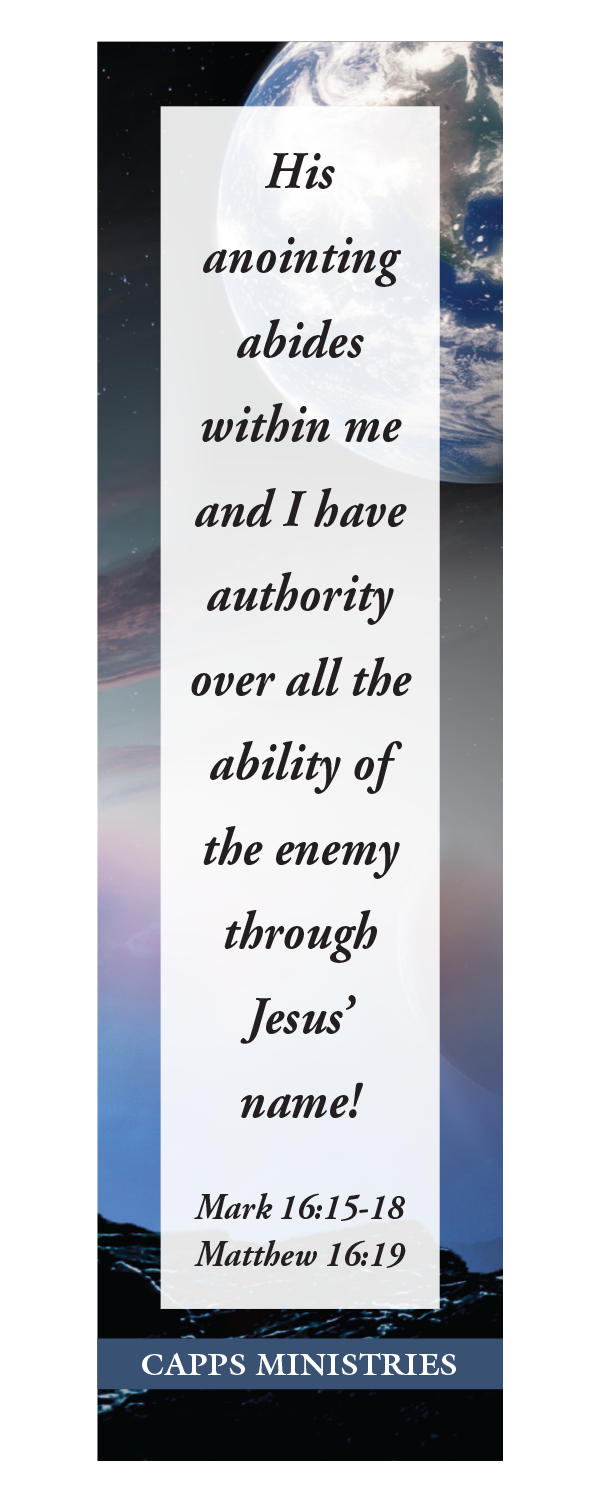 Capps Ministries Authority Bookmark
