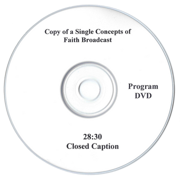Concepts of Faith Single Copy DVD Pic