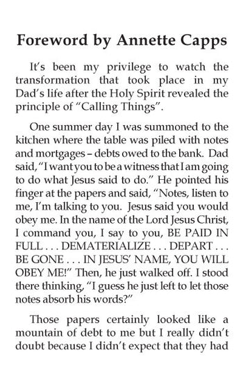 Charles Capps - Calling Things That Are Not - forward by Annette Capps